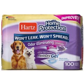 Hartz Home Protection Lavender Scent Odor Eliminating Dog Pads (Option: Regular - 100)